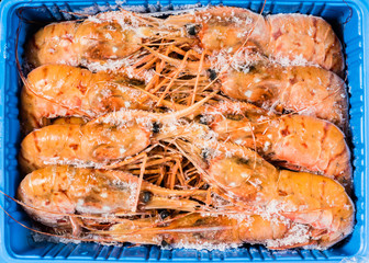 frozen shrimps