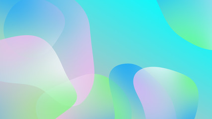 Abstract gradient geometric background. Fluid shapes and colorful graphic design.
