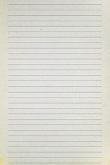 Naklejka premium Sheet of paper with lined
