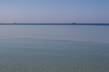 Fototapeta premium Calm Mediterranean sea in Alghero, Sardinia