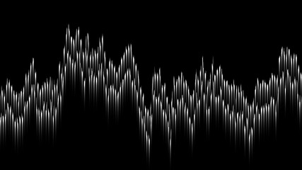 Sound wave line music abstract background. Pattern black and white illustration.