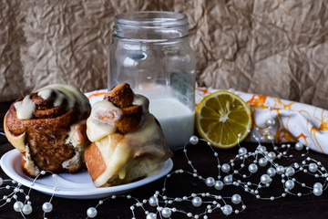 fresh homemade cakes on the table