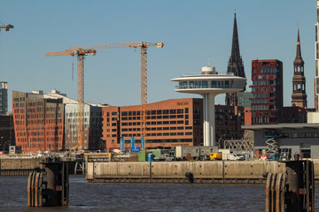 Hamburger HafenCity 2020; Blick vom Holthusenkai zum Baakenhöft