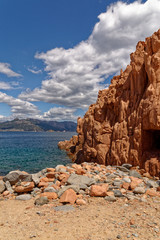 Beach of Red Rocks of Arbatax - Sardinia, Italy