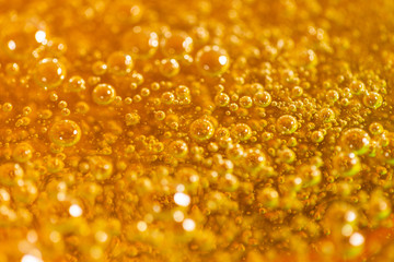 Depilation and beauty concept - close-up of sugar paste or honey wax for hair removing. Macro photo