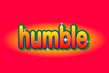 Humble text style effect free vector