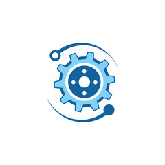 Gear Logo Template vector icon illustration design