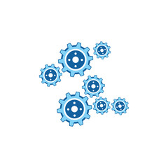 Gear Logo Template vector icon illustration design