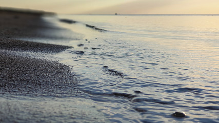 footprints on the beach