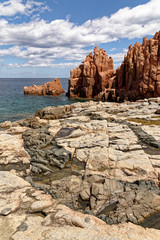 Beach of Red Rocks of Arbatax - Sardinia, Italy