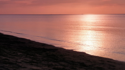 beautiful sunset over the sea 