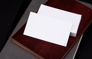 Empty visiting cards for mock-up