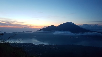 Mount Agung from Batur, Bali, Indonesia