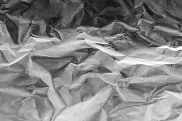 Abstract black and white texture of paper. Monochrome background.