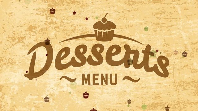 tasteful treat coupon concept with flowing offset over gold classical background for coffee shop or tavern