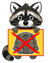 Anti fur coats raccoon © Refluo