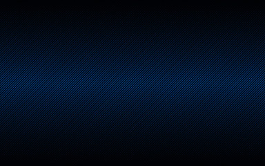 Dark abstract background with blue and black slanting lines. Striped pattern. Parallel lines and strips. Diagonal fiber. Vector illustration