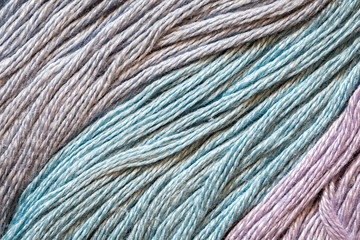 background of thread floss for embroidery close up macro