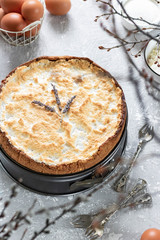 Tart with a protein souffle Tears of an Angel
