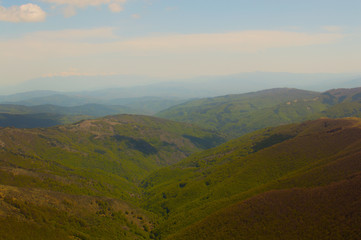 view of the mountains