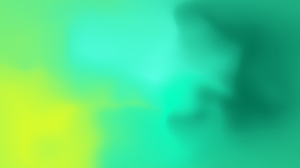 Abstract green yellow soft cloud background in pastel colorful gradation.