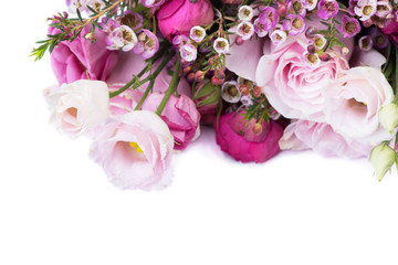 Obraz na płótnie Canvas Bouquet of different roses