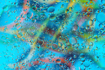 Oxygen bubbles in a liquid