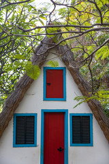 Traditional Santana house at Madeira island