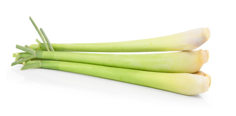 Lemon grass on white background