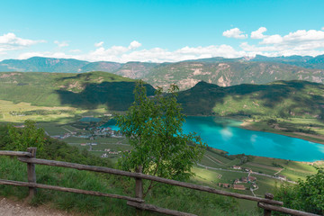 lake and mountains