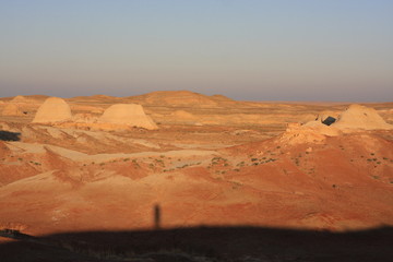 evening in the red canyon, natural colors, asia