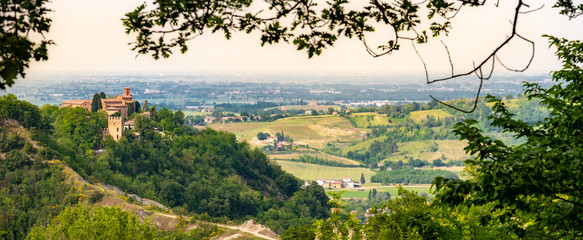 Bologna landmark Abbey of Monteveglio horizontal background Emilia Romagna region © Luca Lorenzelli