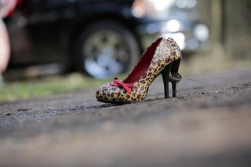 shoes on the street