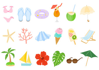 ビーチグッズのセット