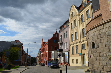 Stare miasto w Olsztynie latem/The old town in Olsztyn by summertime, Warmia, Poland
