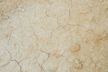 Nature background of cracked dry lands. Natural texture of soil with cracks. Broken clay surface of...
