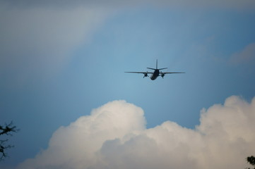 airplane in the sky