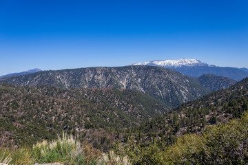 mountain landscape with blue sky