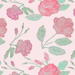 seamless pattern with roses