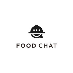 food chat logo / food vector