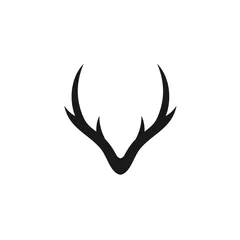 Foto auf Acrylglas deer logo / deer vector © fan dana