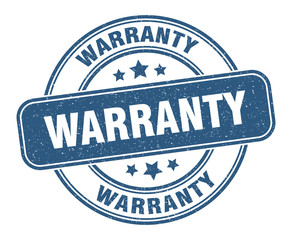 warranty stamp. warranty label. round grunge sign