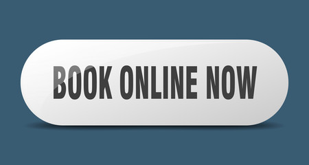 book online now button. book online now sign. key. push button.