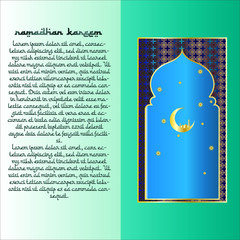 Vector Illustration of Ramadan Season festive for Muslim