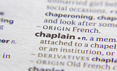 Chaplain word or phrase in a dictionary. - 348162475