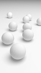 White abstract background. Lowpoly backdrop. Crumpled paper. 3D illustration