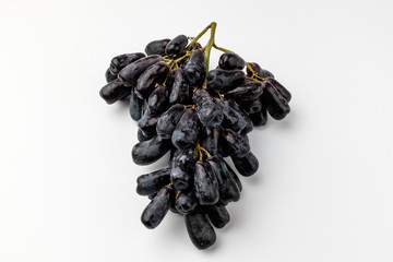 Sapphire grapes on white background