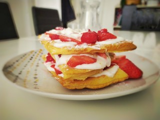 Un gâteau préparé pour le goûté 