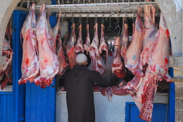 Arabic butcher shop