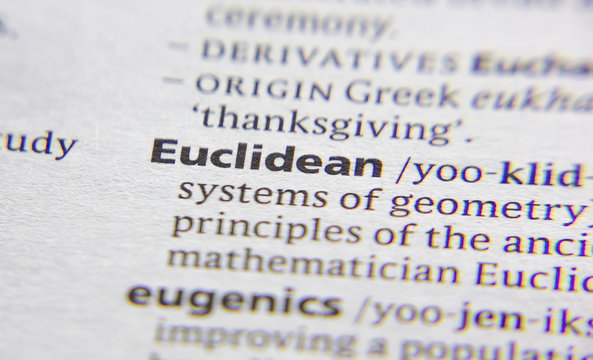 Euclidean Word Or Phrase In A Dictionary.